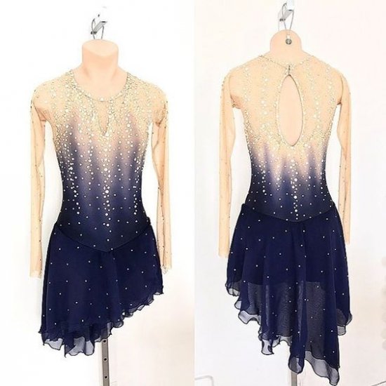 Purple Figure Skating Dresses Women 2018 A001 - Click Image to Close