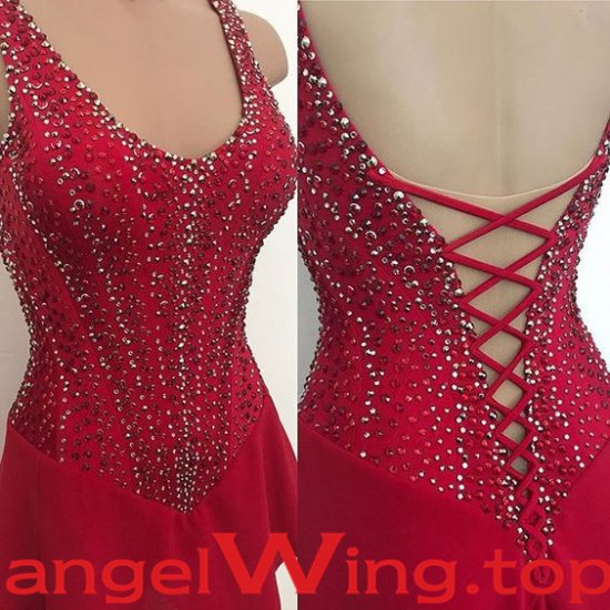 ice skating dress red