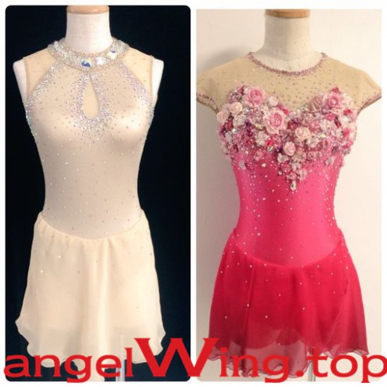 Ice Skating Dresses Women Red Flower 2017 A016 [A016] - $179.00 :  www.angelwing.top