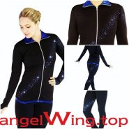 Blue Ice Skating Jackets Girls 2017 B002