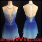 Blue Ice Skating Dresses Girls Women 2018 A080